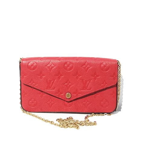 monogram empreinte pochette felicie.